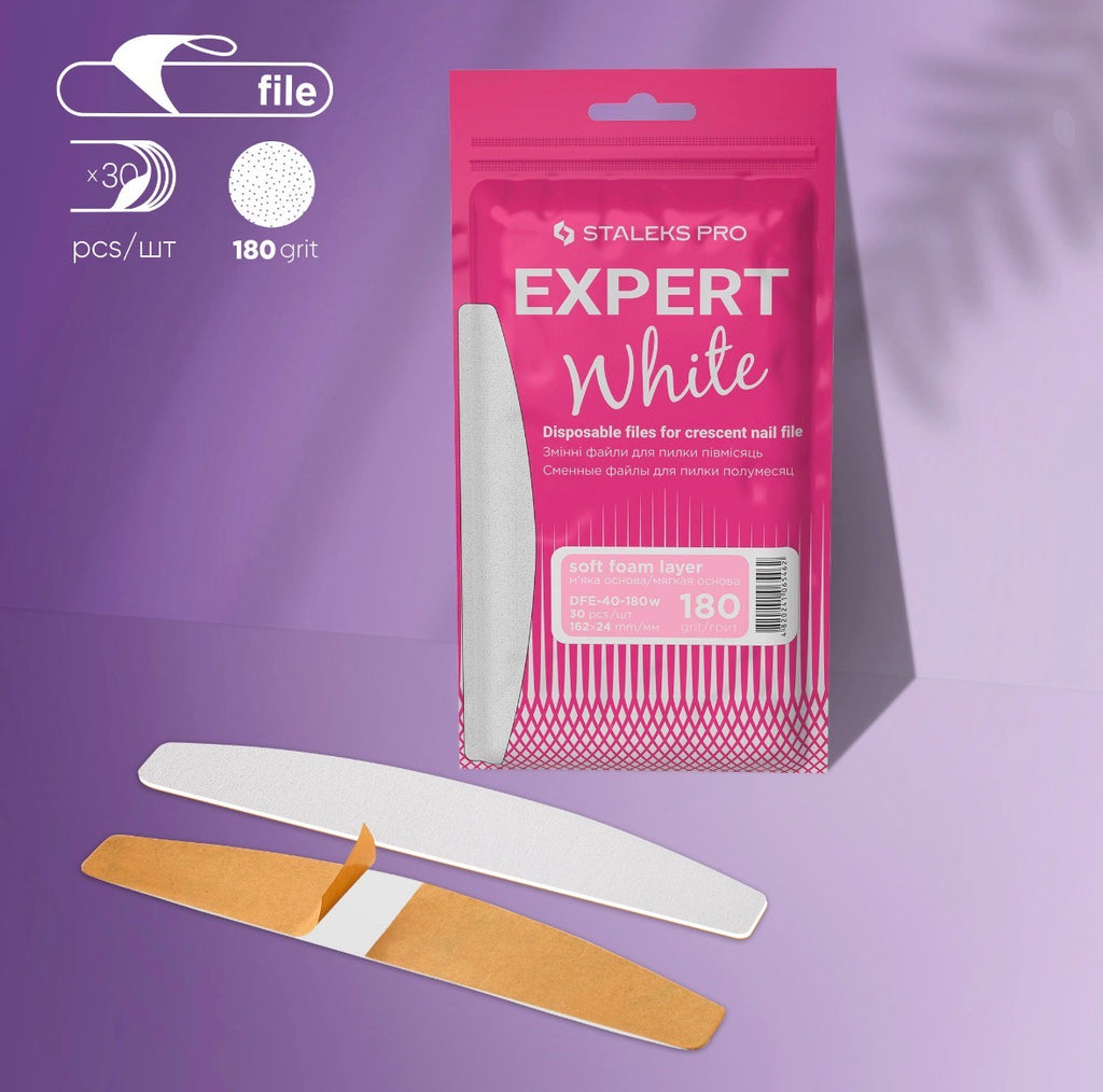 Limas desechables adhesivas media luna STALEKS PRO Expert (30 uds)