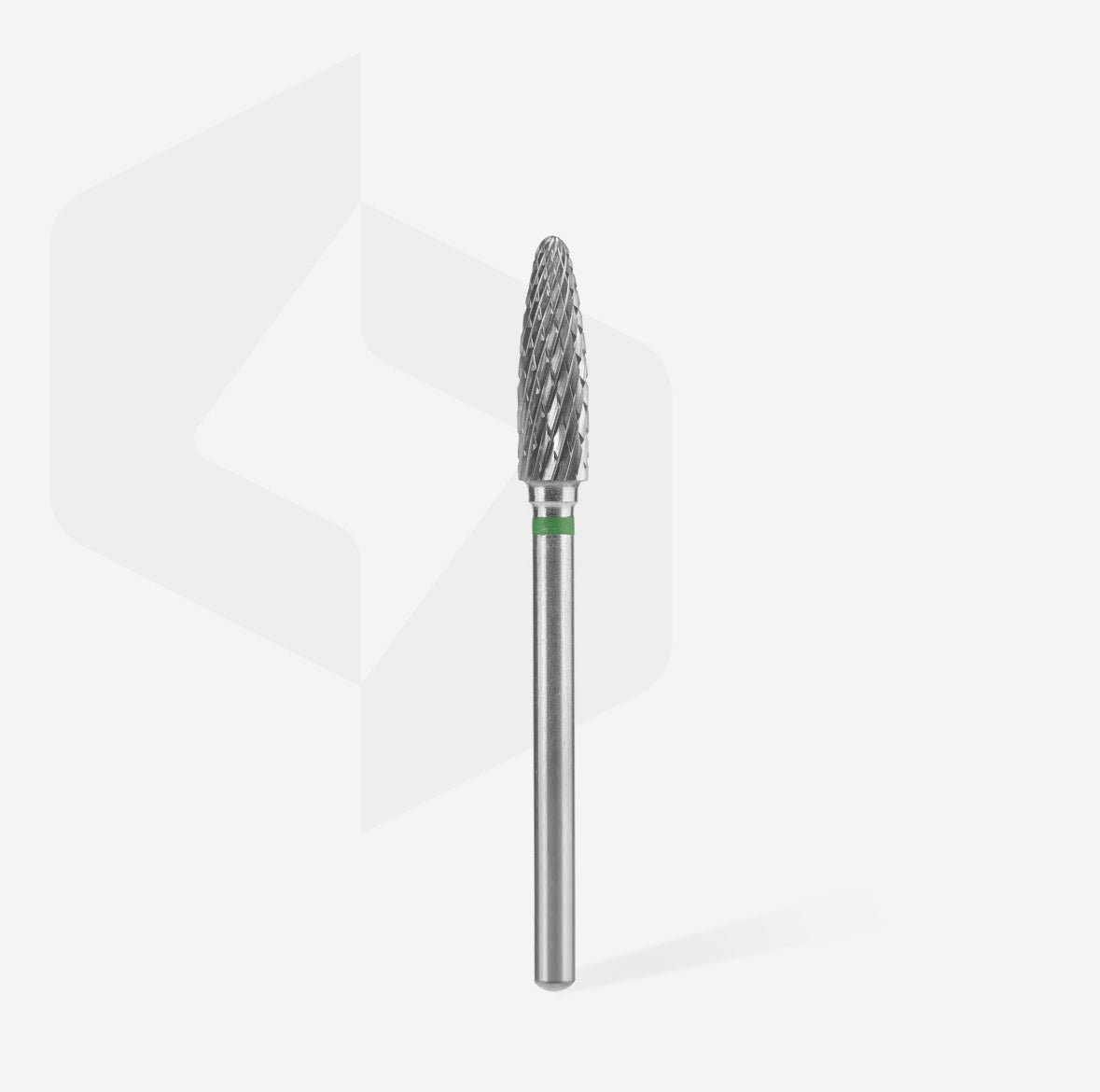 Fresa Carburo "Maíz" 4 mm (Verde) Staleks PRO Expert 90