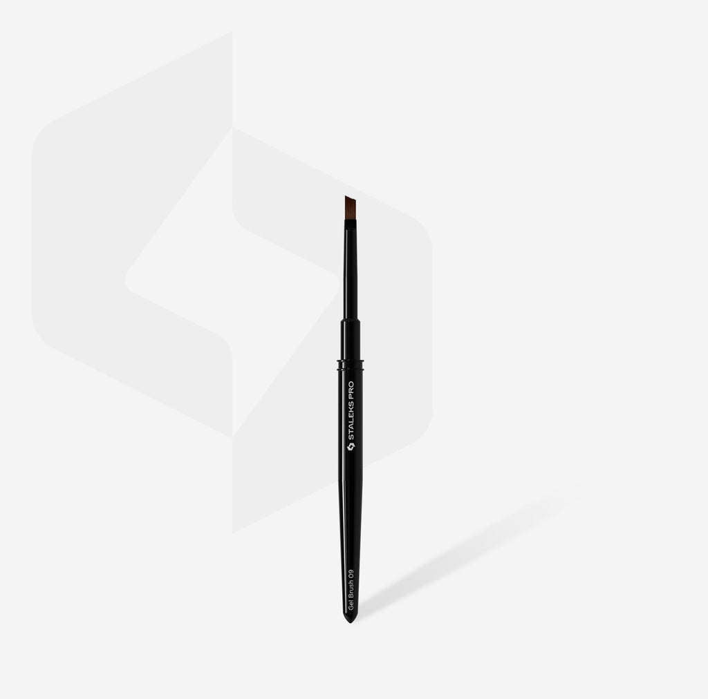 Pincel para gel biselado, ancho 6 mm/longitud 9 mm STALEKS EXPERT 09