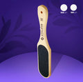Rallador de doble cara para los pies de madera, grano 100/180 STALEKS BEAUTY & CARE 10/1