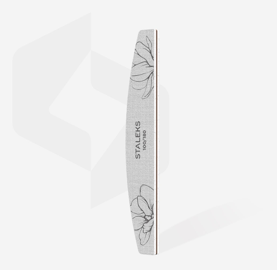 Lima de uñas mineral media luna, grano 100/180 (1 unidad) STALEKS EXPERT 40