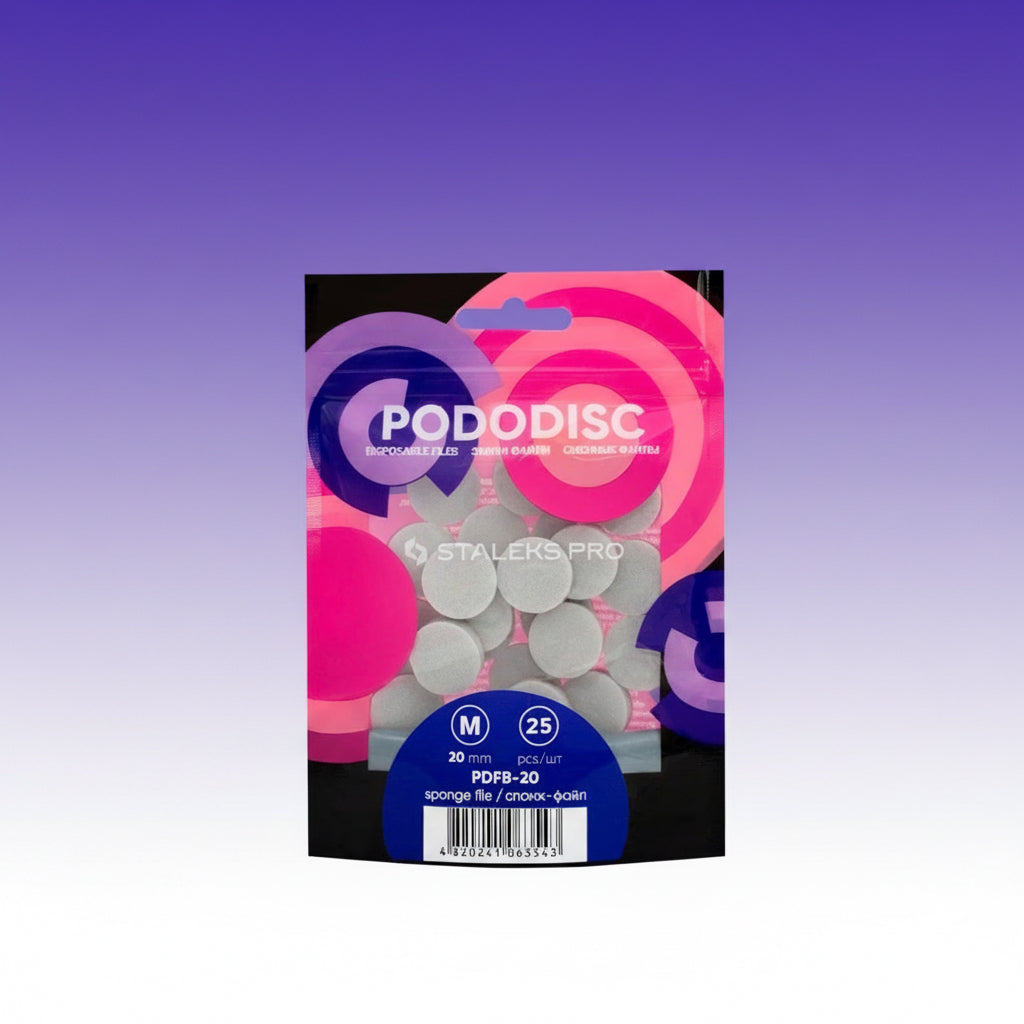 STALEKS EXPERT 20 PODODISC M
Limas de esponja para el disco de pedicura de 20 mm (25 uds.)