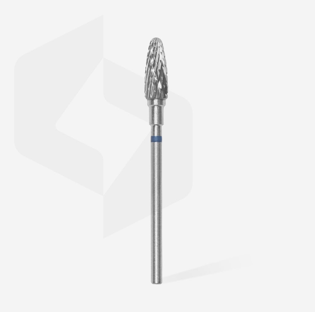 Fresa Carburo "Maíz" 5 mm (Azul) Staleks PRO Expert 90