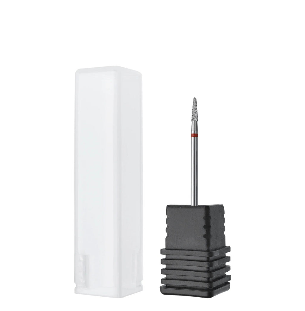 Fresa de metal duro «Cono» roja, diámetro 2,3 mm, parte de trabajo 8 mm STALEKS EXPERT