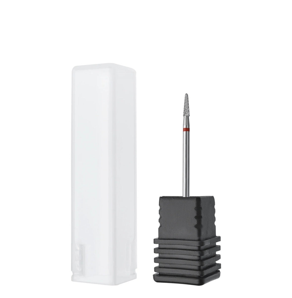 Fresa de metal duro «Cono» roja, diámetro 2,3 mm, parte de trabajo 8 mm STALEKS EXPERT