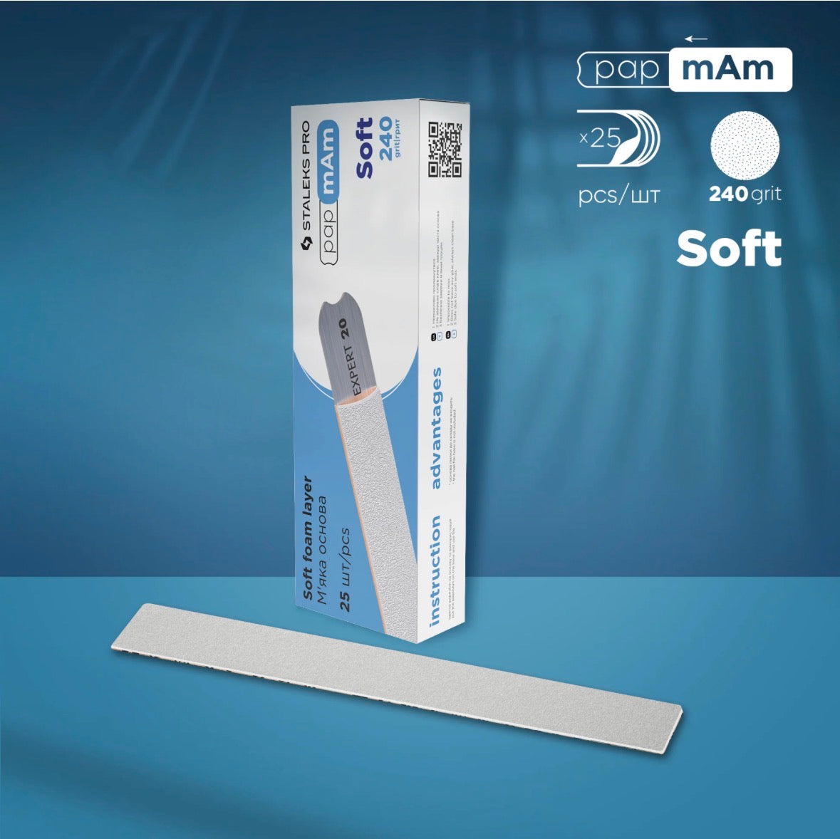 Limas desechables PapmAm Soft
STALEKS PRO (25 uds) - base recta 150 grit