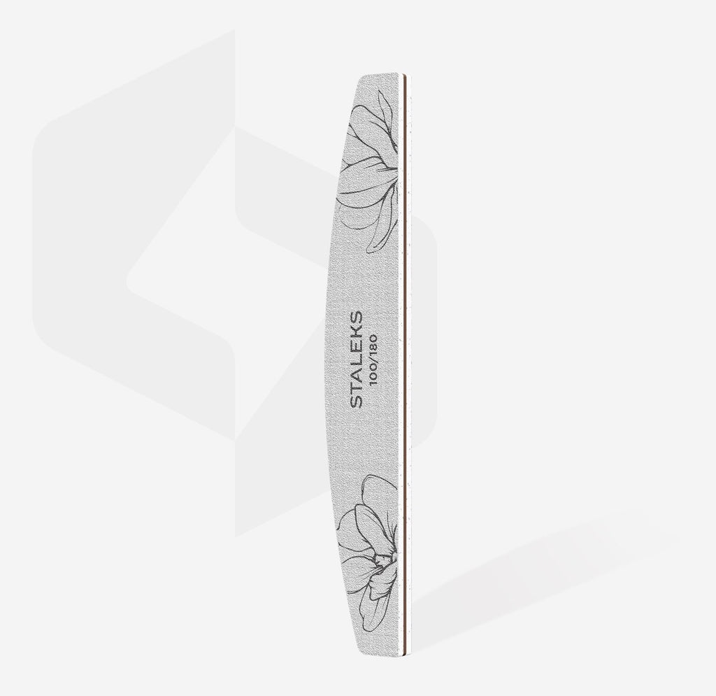 Lima de uñas mineral media luna, grano 100/180 (25 uds.) STALEKS EXPERT 40