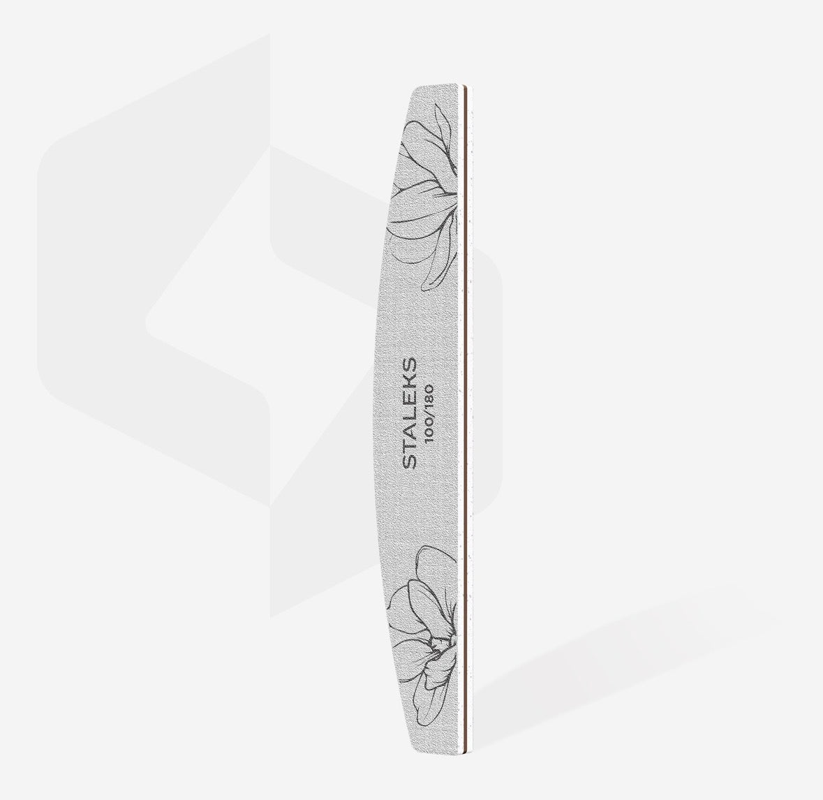 Lima de uñas mineral media luna, grano 100/180 (25 uds.) STALEKS EXPERT 40