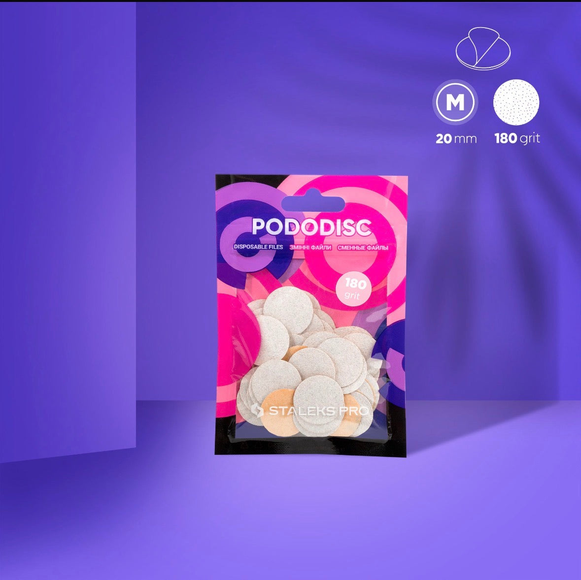 Recargas desechable PodoDisc 20 mm STALEKS PRO - 50 uds
