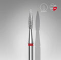 Fresa diamantada «Llama aguda» roja, diámetro 2,3 mm, parte de trabajo 8 mm STALEKS EXPERT