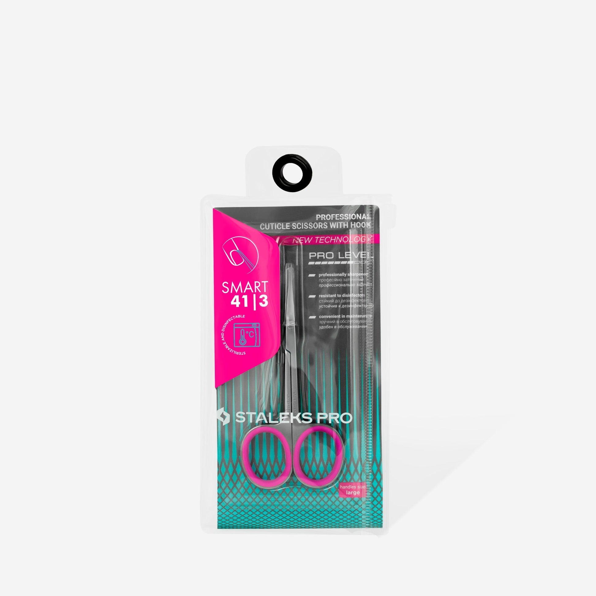 Tijeras profesionales para cutículas con gancho
STALEKS SMART 41/3