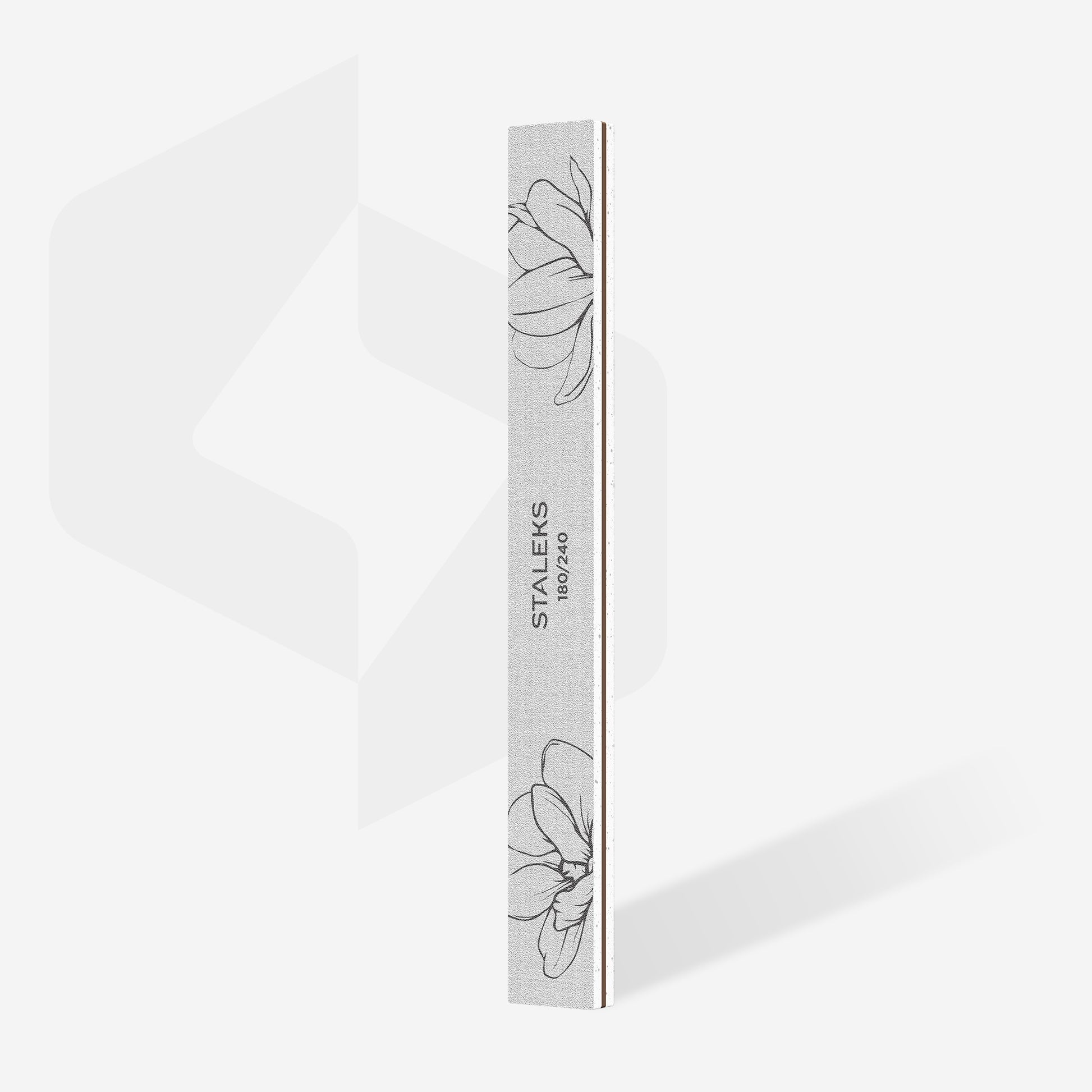 Lima de uñas mineral recta, grano 180/240 (25 uds.)