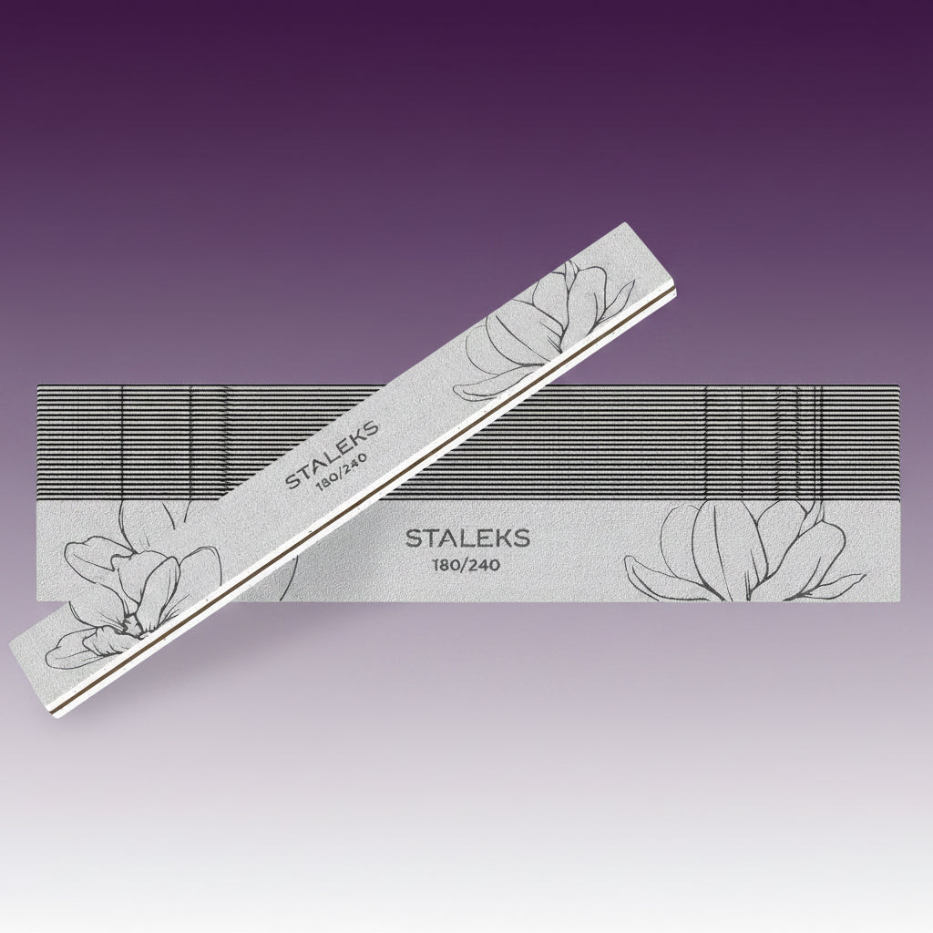 Lima de uñas mineral recta, grano 180/240 (25 uds.)