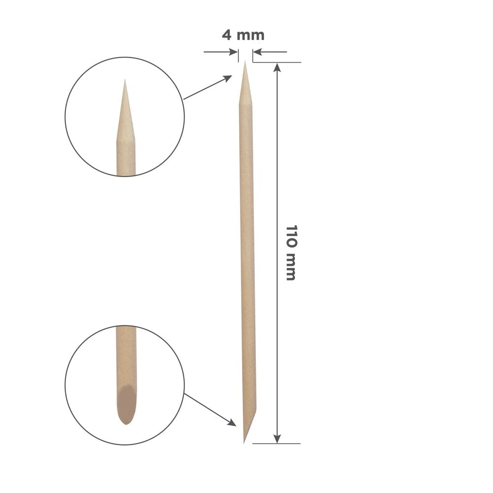 Palito de naranjo de madera, 110 mm (100 uds.)