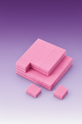 Taco pulidor desechable rosa 100/180 50 uds