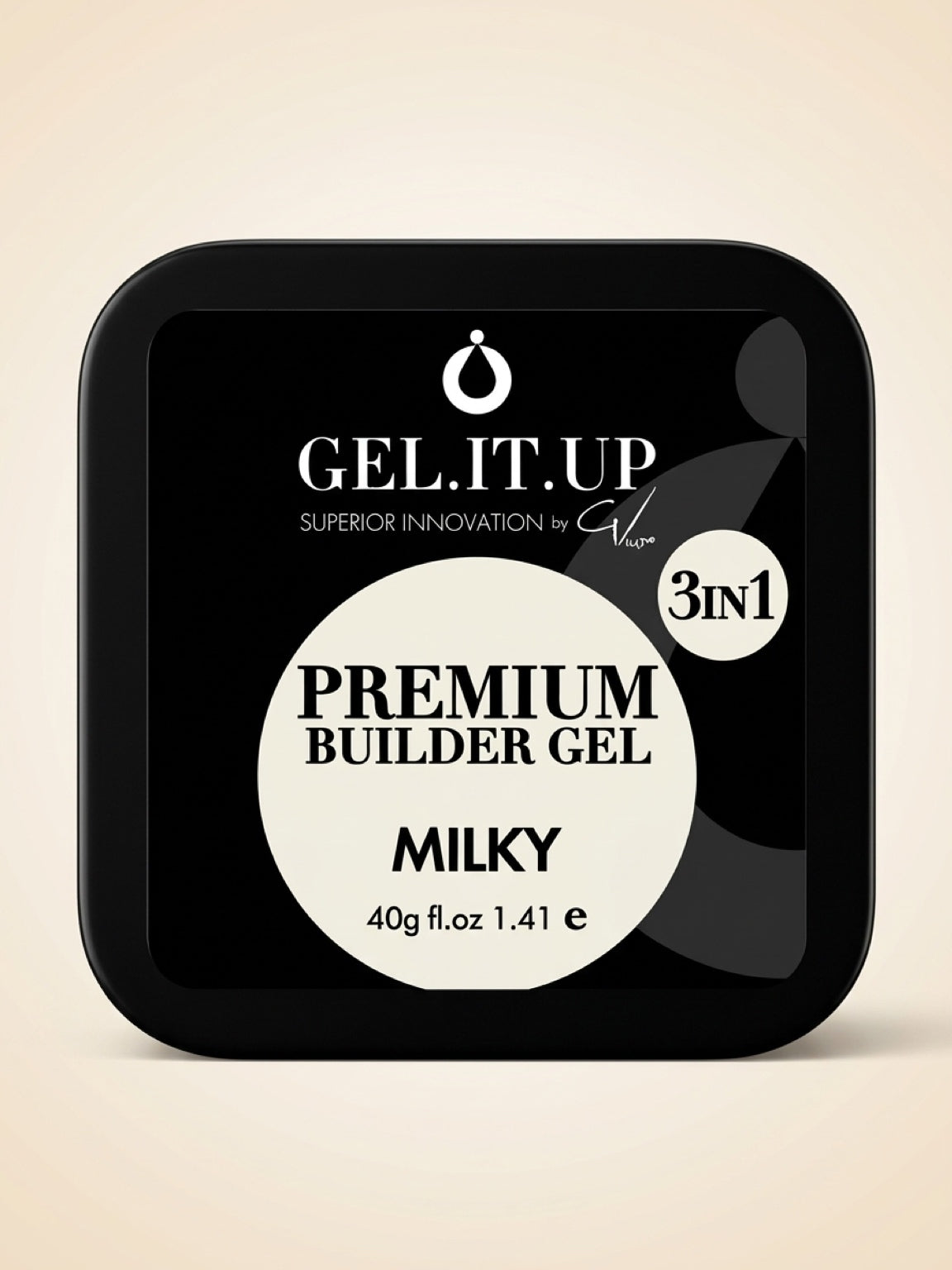 GEL.IT.UP 3-in-1 Premium Builder Gel Milky – Blanco Lechoso 40 g