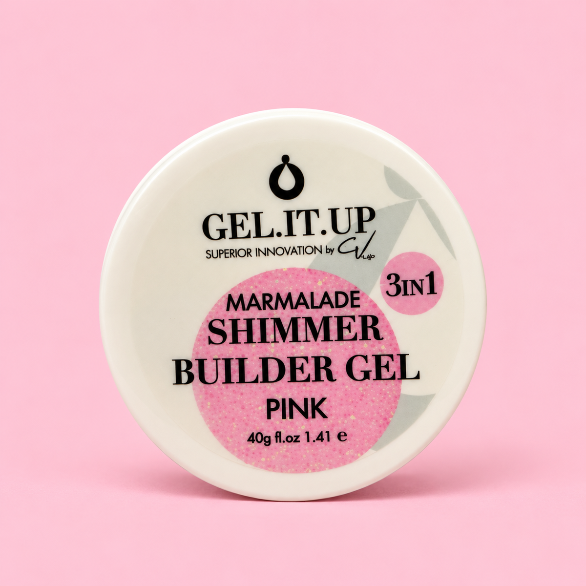 GEL.IT.UP 3-in-1 Builder Gel Shimmer Pink Marmalade – Rosa Shimmer 40 g