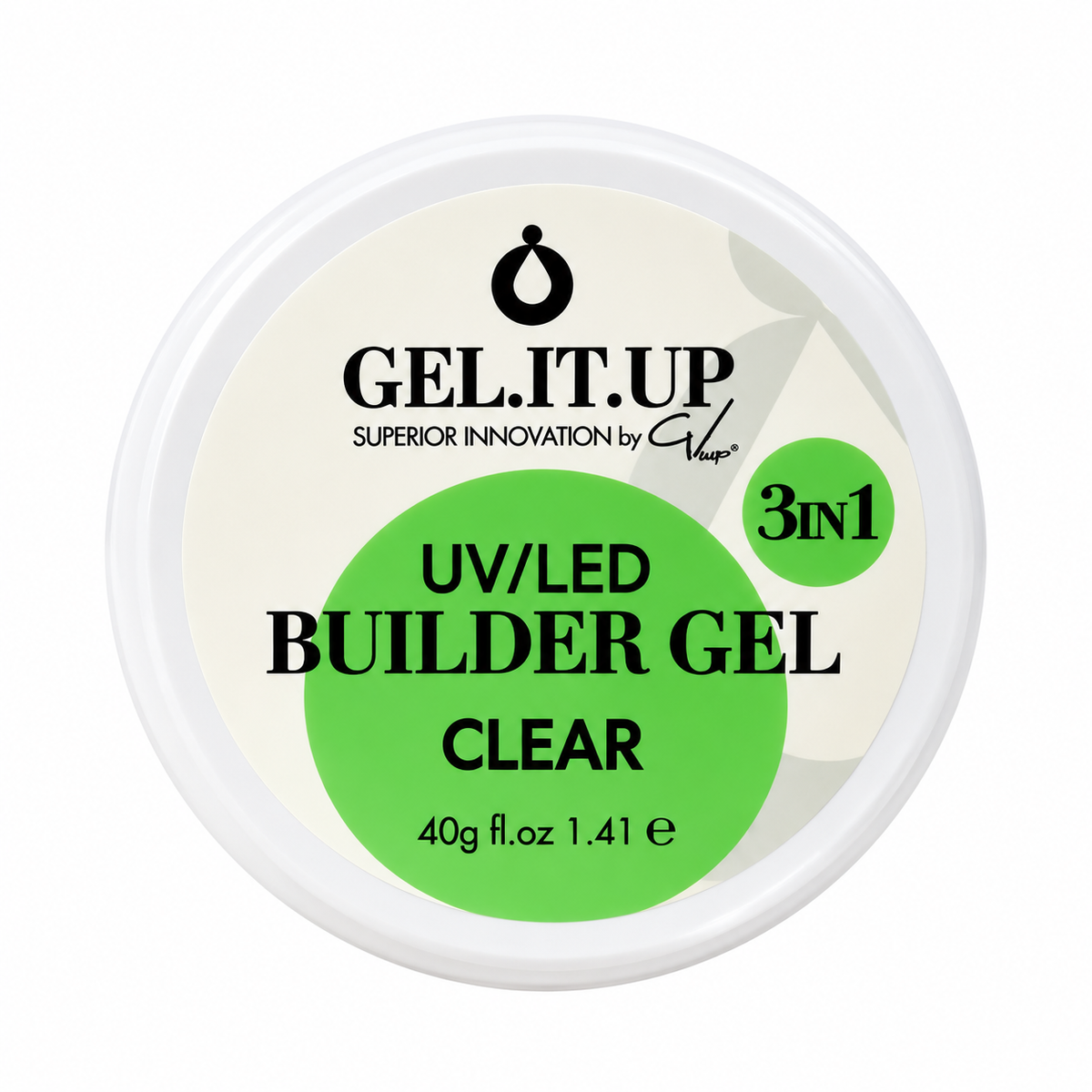 GEL.IT.UP 3-in-1 Builder Gel Clear – Transparente 40 g